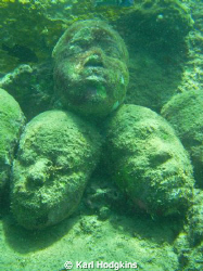 Faces in the sand
Underwater Sculpture Park 15' - 25' / ... by Karl Hodgkins 